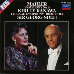 Gustav Mahler / Kiri Te Kanawa / The Chicago Symphony Orchestra / Georg Solti Symphony No. 4 Vinyl LP USED