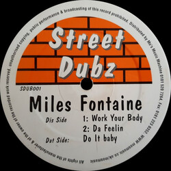 Miles Fontaine Work Your Body USED VINYL 12INCH 33 S RPM