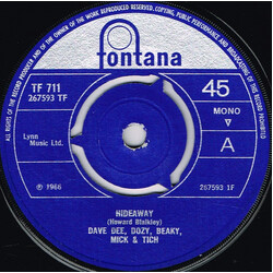 Dave Dee, Dozy, Beaky, Mick & Tich Hideaway USED VINYL 7INCH 45 RPM SINGLE MONO