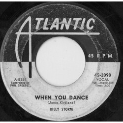 Billy Storm When You Dance / Dear One Vinyl 7" USED