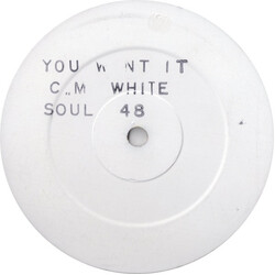 Cheron M White You Want It USED VINYL 12INCH WHITE LABEL