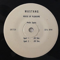 No Artist Mustang House Of Pleasure (Radio Spots) USED VINYL 7INCH 33 S RPM