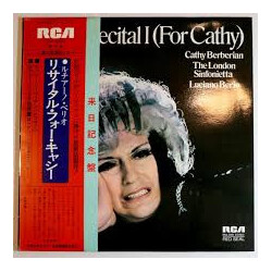 Luciano Berio Recital (for Cathy) Vinyl LP USED