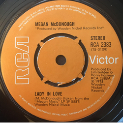 Megan McDonough Lady In Love Vinyl 7" USED
