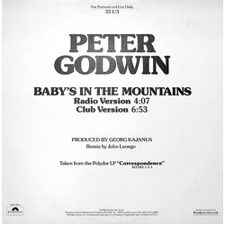 Peter Godwin Baby's In The Mountains VINYL 12" USED