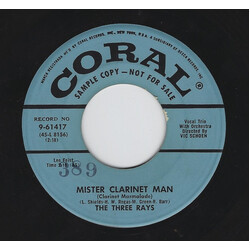 The Three Rays Mister Clarinet Man / There He Goes USED VINYL 7INCH 45 RPM SINGLE PROMO