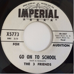 The 3 Friends Go On To School / You're A Square USED VINYL 7INCH 45 RPM PROMO
