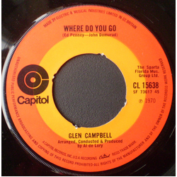 Glen Campbell Honey Come Back Vinyl 7" USED