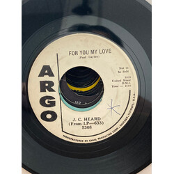 J.C. Heard For You My Love / Blues For Sale USED VINYL 7INCH 45 RPM SINGLE PROMO