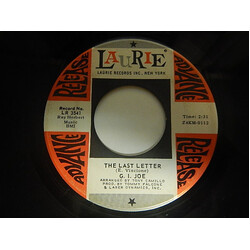 G.I. Joe The Last Letter / Lullaby Of Playmates USED VINYL 7INCH 45 RPM PROMO