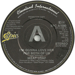 Meat Loaf I'm Gonna Love Her For Both Of Us Vinyl 7" USED