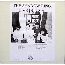 The Shadow Ring Live In U.S.A. Vinyl LP USED