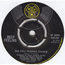 Deep Feeling Do You Wanna Dance USED VINYL 7INCH 45 RPM SINGLE
