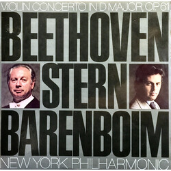 Ludwig van Beethoven / Isaac Stern / Daniel Barenboim / The New York Philharmonic Orchestra Violin Concerto In D Major, Op. 61 Vinyl LP USED