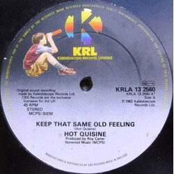 Hot Cuisine Keep That Same Old Feeling VINYL 12" USED
