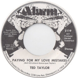 Ted Taylor Paying For My Love Mistake / Two Minute Warning USED VINYL 7INCH 45 RPM