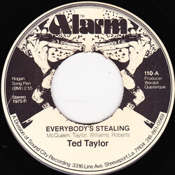 Ted Taylor Everybody's Stealing / Caught Up In A Good Woman's Love USED VINYL 7INCH SINGLE