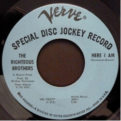 The Righteous Brothers Here I Am USED VINYL 7INCH 45 RPM SINGLE PROMO