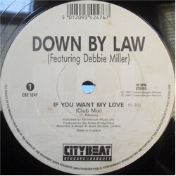 Down By Law If You Want My Love USED VINYL 12INCH 45 RPM SINGLE STEREO