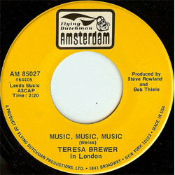 Teresa Brewer Music, Music, Music / School Days USED VINYL 7INCH 45 RPM