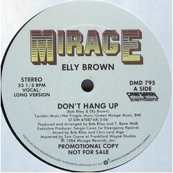 Elly Brown Don't Hang Up USED VINYL 12INCH PROMO 33 S RPM
