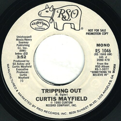 Curtis Mayfield Tripping Out USED VINYL 7INCH 45 RPM PROMO STYRENE