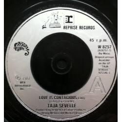 Taja Sevelle Love Is Contagious USED VINYL 7INCH 45 RPM SINGLE
