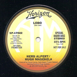 Herb Alpert / Hugh Masekela Lobo USED VINYL 12INCH PROMO 33 S RPM