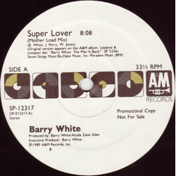 Barry White Super Lover USED VINYL 12INCH 33 S RPM PROMO