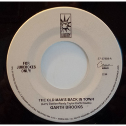 Garth Brooks The Old Man's Back In Town / Santa Looked A Lot Like Daddy Vinyl 7" USED