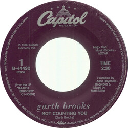Garth Brooks Not Counting You USED VINYL 7INCH 45 RPM SINGLE