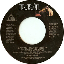 Five Star Are You Man Enough? USED VINYL 7INCH 45 RPM SINGLE STYRENE STEREO