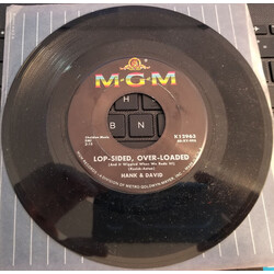 Hank & David Lop-Sided, Over-Loaded (And It Wiggled When We Rode It) / Lovelight USED VINYL 7INCH 45 RPM SINGLE
