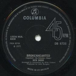 Ken Dodd Brokenhearted / Maybe Because Of You USED VINYL 7INCH SINGLE