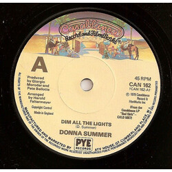 Donna Summer Dim All The Lights USED VINYL 7INCH SINGLE 45 RPM