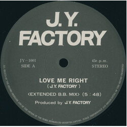 J.Y. Factory Love Me Right USED VINYL 12INCH 45 RPM SINGLE PROMO