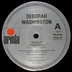 Deborah Washington Rock It USED VINYL 12INCH 45 RPM SINGLE