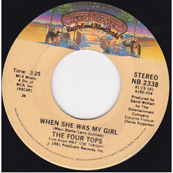 Four Tops When She Was My Girl USED VINYL 7INCH 45 RPM SINGLE