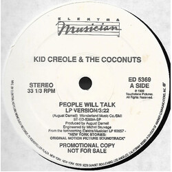 Kid Creole And The Coconuts People Will Talk USED VINYL 12INCH 33 S RPM PROMO