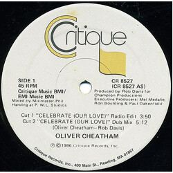 Oliver Cheatham Celebrate VINYL 12" USED