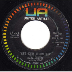 Marv Johnson / The Rayber Voices Ain't Gonna Be That Way / All The Love I've Got USED VINYL 7INCH SINGLE 45 RPM