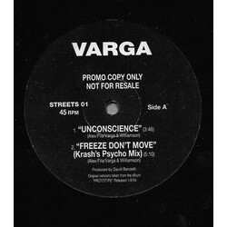 Varga / Course Of Empire Unconscience USED VINYL 12INCH PROMO