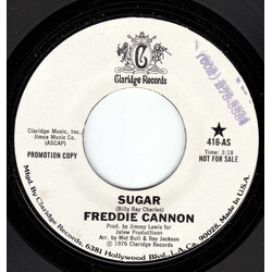 Freddy Cannon Sugar USED VINYL 7INCH 45 RPM PROMO