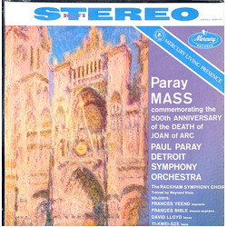 Paul Paray / Detroit Symphony Orchestra / Rackham Symphony Choir Mass Commemorating The 500th Anniversary Of The Death Of Joan Of Arc Vinyl LP USED