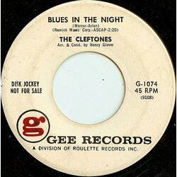 The Cleftones Blues In The Night USED VINYL 7INCH 45 RPM PROMO