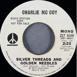 Charlie McCoy Silver Threads And Golden Needles USED VINYL 7INCH 45 RPM PROMO STYRENE STEREO MONO