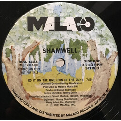 Joe Shamwell Do It On The One (Fun In The Sun) USED VINYL 12INCH 33 S RPM PROMO STEREO