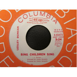 Lesley Duncan Sing Children Sing USED VINYL 7INCH 45 RPM SINGLE PROMO STEREO MONO
