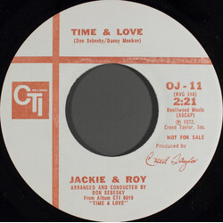 Jackie & Roy Time & Love USED VINYL 7INCH 45 RPM PROMO
