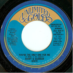 Barry White / Glodean White You're The Only One For Me USED VINYL 7INCH 45 RPM PROMO STYRENE STEREO